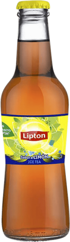 59,95 € Free Shipping | 24 units box Soft Drinks Lipton Spain Small Bottle 25 cl Limón — Lemon, Tea