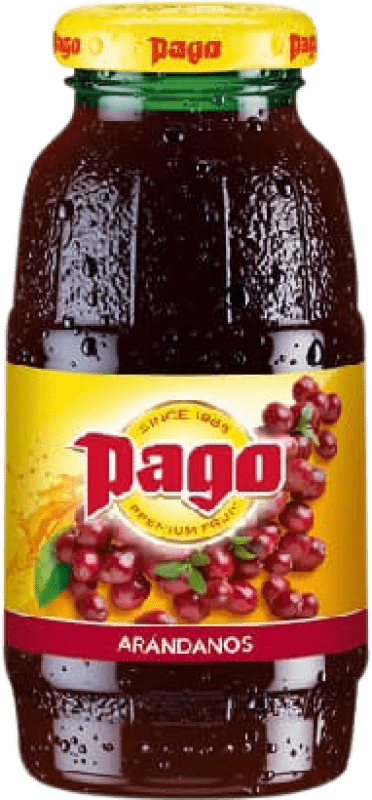 19,95 € Envio grátis | Caixa de 12 unidades Refrigerantes Zumos Pago Arándanos Espanha Garrafa Pequena 20 cl