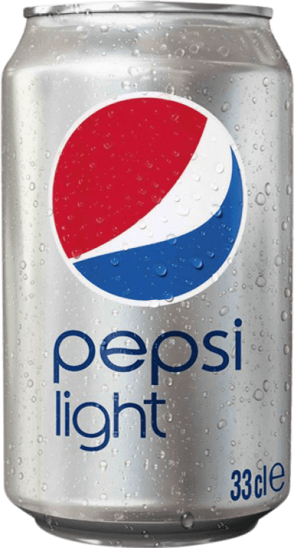 19,95 € 送料無料 | 24個入りボックス 飲み物とミキサー Pepsi Light スペイン アルミ缶 33 cl