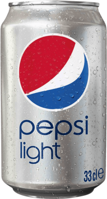 18,95 € 送料無料 | 24個入りボックス 飲み物とミキサー Pepsi Light スペイン アルミ缶 33 cl