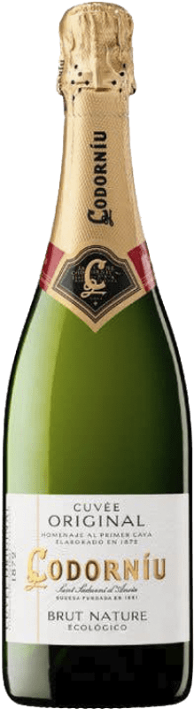 9,95 € Бесплатная доставка | Белое игристое Codorníu Cuvée Original Ecológico Природа Брута старения D.O. Cava Каталония Испания Macabeo, Xarel·lo, Parellada бутылка 75 cl