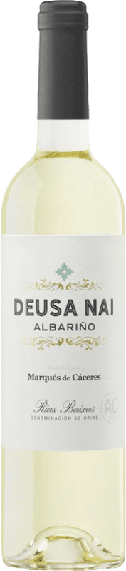 17,95 € Spedizione Gratuita | Vino bianco Marqués de Cáceres Deusa Nai Blanco D.O. Rías Baixas Galizia Spagna Albariño Bottiglia 75 cl