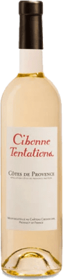 18,95 € 免费送货 | 玫瑰酒 Clos Cibonne Tentations Rosado 岁 A.O.C. Côtes de Provence 普罗旺斯 法国 Syrah, Grenache, Cinsault, Tibouren 瓶子 75 cl