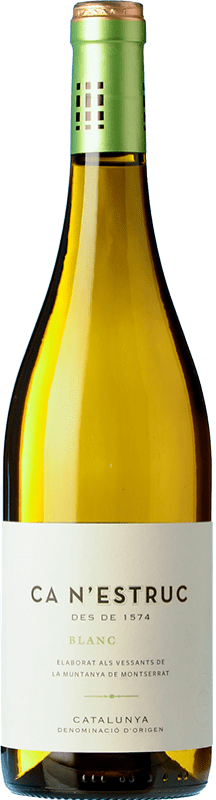 12,95 € 免费送货 | 白酒 Ca N'Estruc Blanc D.O. Catalunya 加泰罗尼亚 西班牙 Grenache White, Macabeo, Xarel·lo 瓶子 75 cl