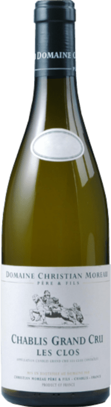 106,95 € Бесплатная доставка | Белое вино Domaine Christian Moreau Les Clos A.O.C. Chablis Grand Cru Бургундия Франция Chardonnay бутылка 75 cl