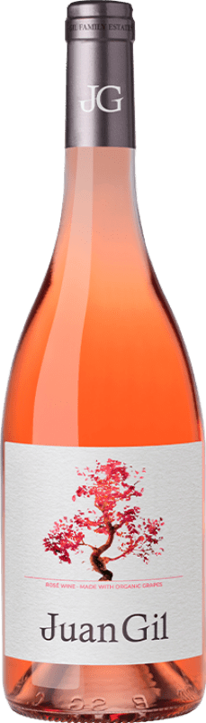 14,95 € Spedizione Gratuita | Vino Rosato Juan Gil D.O. Jumilla Regione di Murcia Spagna Tempranillo, Syrah Bottiglia 75 cl