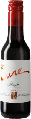4,95 € Free Shipping | 6 units box Red wine Norte de España - CVNE Cune Crianza D.O.Ca. Rioja The Rioja Spain Tempranillo, Mazuelo, Grenache Tintorera Small Bottle 18 cl