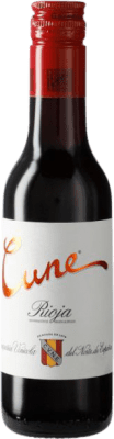 4,95 € Kostenloser Versand | Rotwein Norte de España - CVNE Cune Crianza — Kurze Fassreifung D.O.Ca. Rioja La Rioja Spanien Tempranillo, Garnacha — Grenache, Mazuelo Kleine Flasche 18 cl