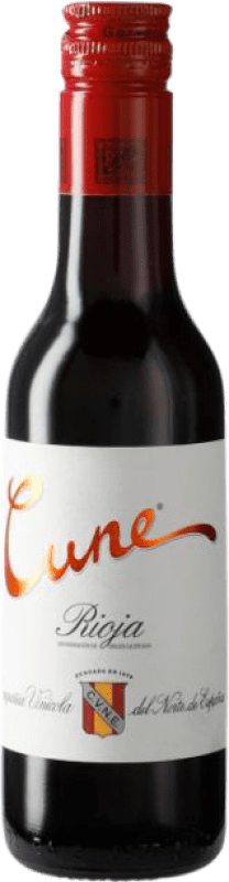 5,95 € Free Shipping | Red Wine Norte de España - CVNE Cune Crianza — Aged D.O.Ca. Rioja The Rioja Spain Tempranillo, Garnacha — Grenache, Mazuelo Small Bottle 18 cl