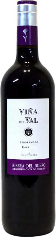 8,95 € Kostenloser Versand | Rotwein Yllera Viña del Val D.O. Ribera del Duero Kastilien und León Spanien Tempranillo Flasche 75 cl