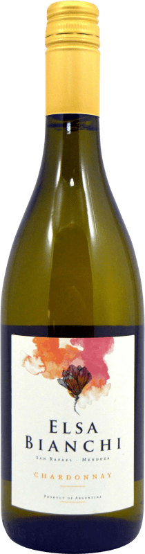 15,95 € Spedizione Gratuita | Vino bianco Casa Bianchi Elsa I.G. Mendoza Mendoza Argentina Chardonnay Bottiglia 75 cl