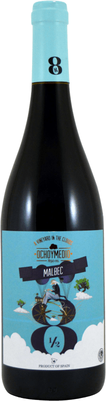 4,95 € Free Shipping | Red wine Finca La Estacada Ocho y Medio I.G.P. Vino de la Tierra de Castilla Castilla la Mancha Spain Malbec Bottle 75 cl