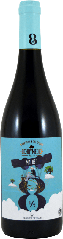 5,95 € Spedizione Gratuita | Vino Rosso Finca La Estacada Ocho y Medio I.G.P. Vino de la Tierra de Castilla Castilla-La Mancha Spagna Malbec 75 cl