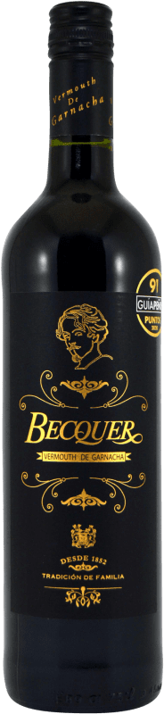 8,95 € Envío gratis | Vermut Bodegas Escudero Becquer Vermouth de Garnacha España Botella 75 cl