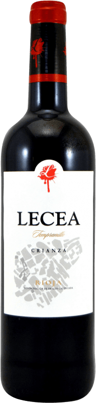 5,95 € Бесплатная доставка | Красное вино Lecea старения D.O.Ca. Rioja Ла-Риоха Испания Tempranillo бутылка 75 cl