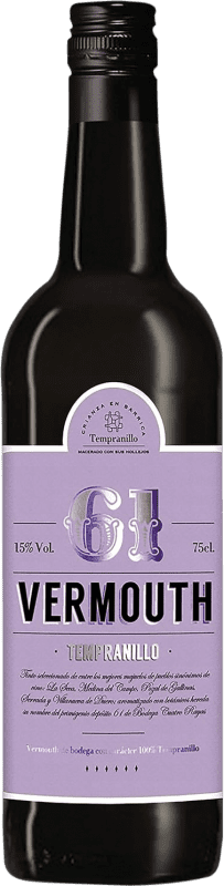 10,95 € Envio grátis | Vermute Cuatro Rayas 61 Espanha Tempranillo 75 cl