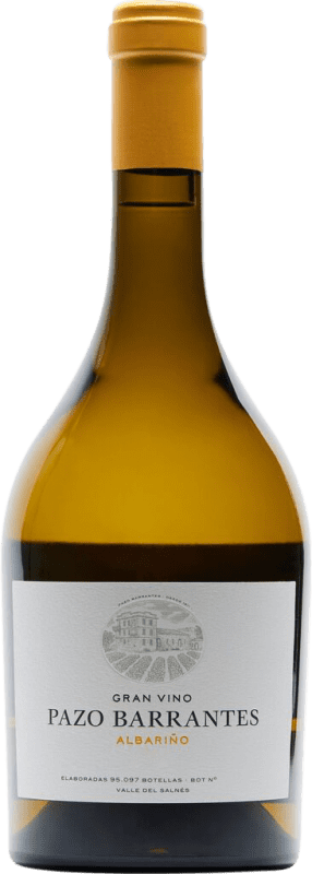 49,95 € Бесплатная доставка | Белое вино Pazo de Barrantes Gran Vino D.O. Rías Baixas Галисия Испания Albariño бутылка 75 cl