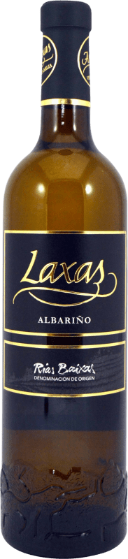 8,95 € Envío gratis | Vino blanco As Laxas D.O. Rías Baixas Galicia España Albariño Botella 75 cl