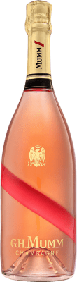 63,95 € Kostenloser Versand | Rosé Sekt G.H. Mumm Cordon Brut — Herb Rosé, Rouge — Rot Große Reserve — Lange Reifung A.O.C. Champagne Champagner Frankreich Pinot Noir — Spätburgunder, Chardonnay, Pinot Meunier — Schwarzriesling 75 cl