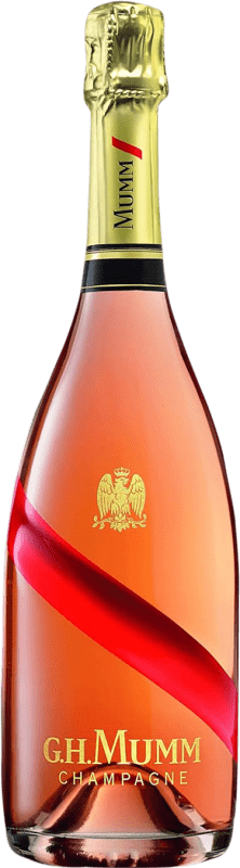 59,95 € Kostenloser Versand | Rosé Sekt G.H. Mumm Rosé A.O.C. Champagne Champagner Frankreich Pinot Schwarz, Chardonnay, Pinot Meunier Flasche 75 cl