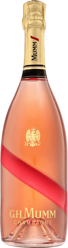 63,95 € Envio grátis | Espumante Rosé G.H. Mumm Cordon Brut — Bruto Rosé, Rouge — Vermelho Grande Reserva A.O.C. Champagne Champagne França Pinot Noir, Chardonnay, Pinot Meunier 75 cl