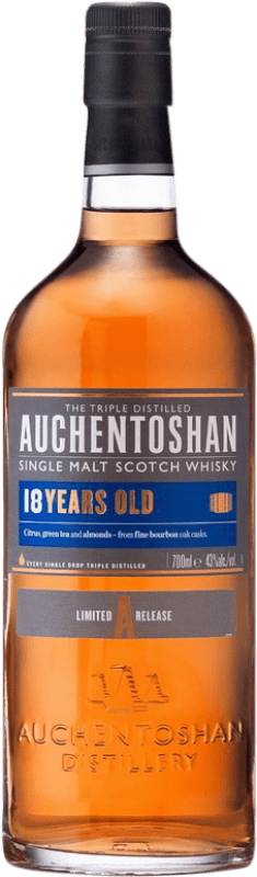 106,95 € Envio grátis | Whisky Single Malt Auchentoshan Reino Unido 18 Anos Garrafa 70 cl