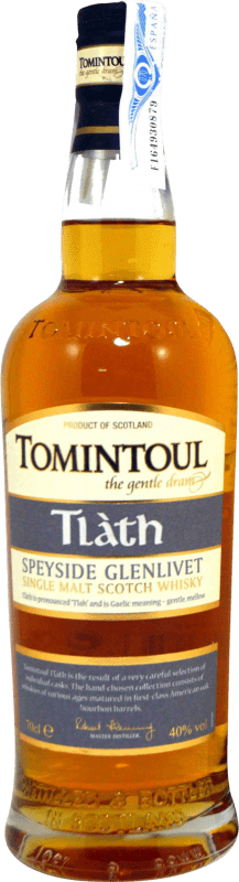 28,95 € Envío gratis | Whisky Single Malt Tomintoul Tlàth Scotch Reino Unido Botella 70 cl