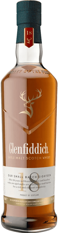115,95 € Envío gratis | Whisky Single Malt Glenfiddich Speyside Reino Unido 18 Años Botella 70 cl