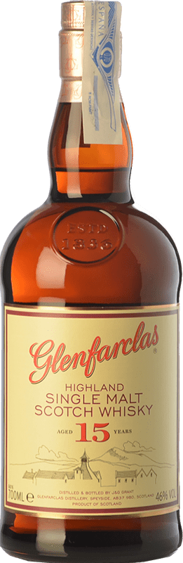 114,95 € Spedizione Gratuita | Whisky Single Malt Glenfarclas Regno Unito 15 Anni 70 cl