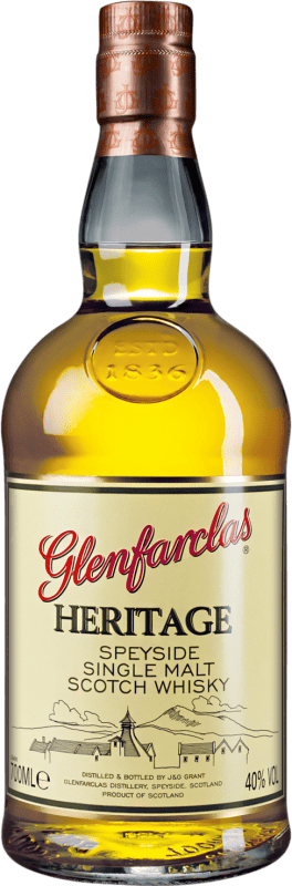 58,95 € Envoi gratuit | Single Malt Whisky Glenfarclas Heritage Royaume-Uni Bouteille 70 cl