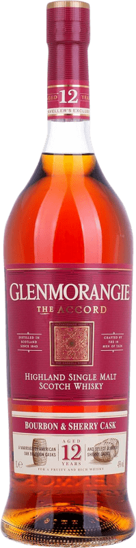 78,95 € Envio grátis | Whisky Single Malt Glenmorangie The Accord Reino Unido 12 Anos Garrafa 1 L
