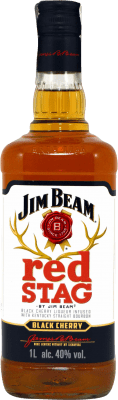 35,95 € Spedizione Gratuita | Whisky Bourbon Jim Beam Red Stag stati Uniti Bottiglia 1 L