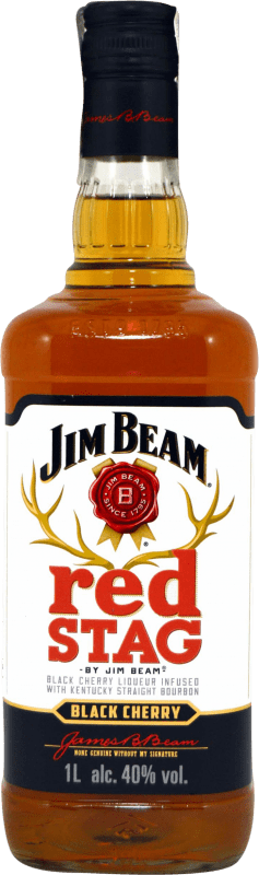 28,95 € 送料無料 | バーボンウイスキー Jim Beam Red Stag アメリカ 1 L