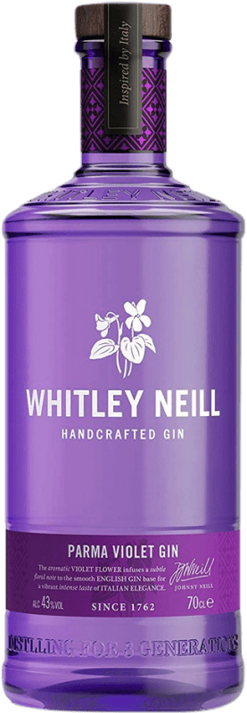 28,95 € Envio grátis | Gin Whitley Neill Parma Violet Gin Reino Unido Garrafa 70 cl