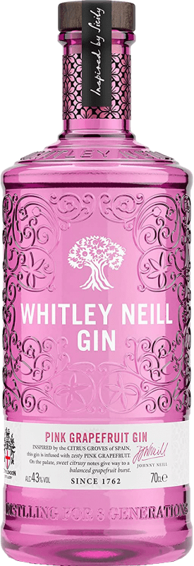 25,95 € Бесплатная доставка | Джин Whitley Neill Pink Grapefruit Gin Объединенное Королевство бутылка 70 cl