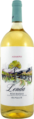 13,95 € Envio grátis | Vinho Branco Pazo Pondal Lenda D.O. Rías Baixas Galiza Espanha Albariño — Albarinho Garrafa Magnum 1,5 L