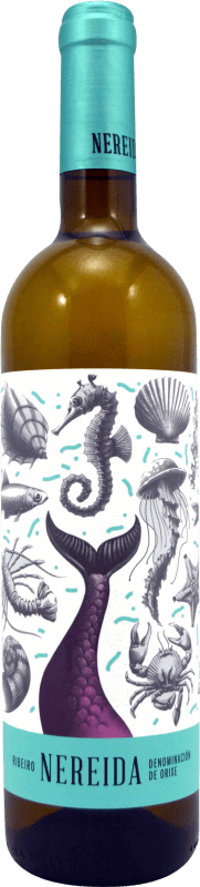 6,95 € Spedizione Gratuita | Vino bianco Pazo do Mar Nereida D.O. Ribeiro Galizia Spagna Torrontés, Godello, Treixadura Bottiglia 75 cl