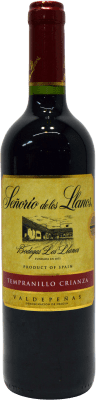 5,95 € Envio grátis | Vinho tinto Los Llanos Señorío Crianza D.O. Valdepeñas Castela-Mancha Espanha Tempranillo Garrafa 75 cl