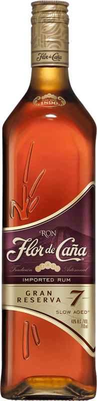 22,95 € Envio grátis | Rum Flor de Caña Nicarágua 7 Anos 1 L