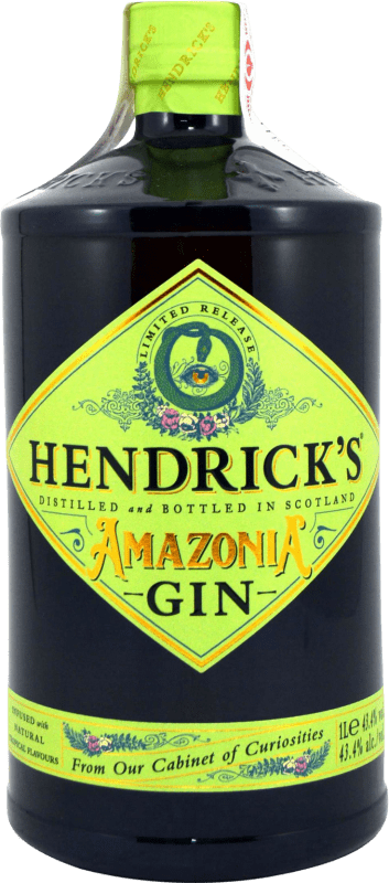 65,95 € Envío gratis | Ginebra Hendrick's Amazonia Gin Reino Unido Botella 1 L
