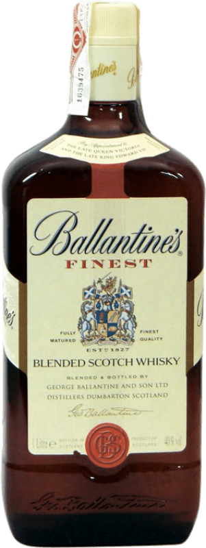 18,95 € Envio grátis | Whisky Blended Ballantine's Reino Unido Garrafa 1 L