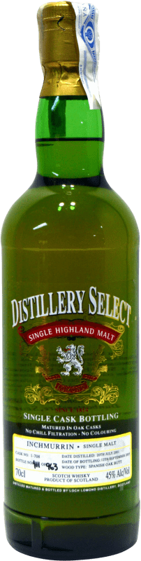 55,95 € Free Shipping | Whisky Single Malt Loch Lomond Inchmurrin Spanish Oak United Kingdom Bottle 70 cl