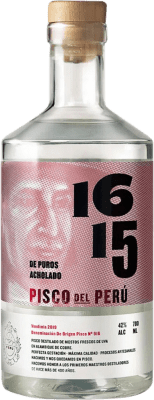 29,95 € Envio grátis | Aguardente Pisco 1615 Acholado Peru Garrafa 70 cl