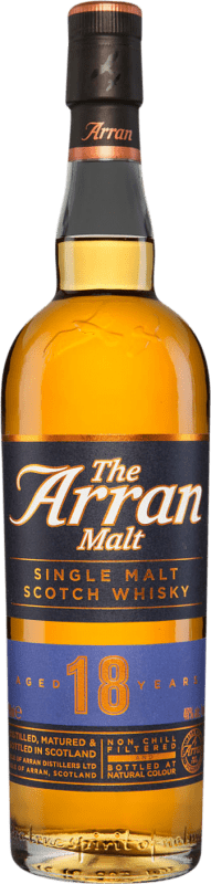 276,95 € Envio grátis | Whisky Single Malt Isle Of Arran Reino Unido 18 Anos Garrafa 70 cl