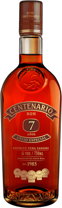 19,95 € Envío gratis | Ron Centenario Añejo Especial Costa Rica 7 Años Botella 70 cl