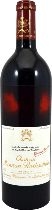 1 555,95 € Free Shipping | Red wine Philippe de Rothschild Chateau Mouton A.O.C. Bordeaux Bordeaux France Merlot, Cabernet Sauvignon Bottle 75 cl
