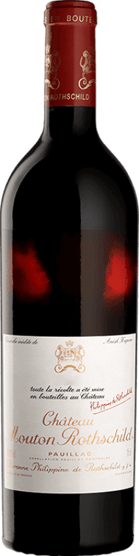 1 039,95 € Envío gratis | Vino Tinto Philippe de Rothschild Château Mouton A.O.C. Bordeaux Burdeos Francia Merlot, Cabernet Sauvignon 75 cl