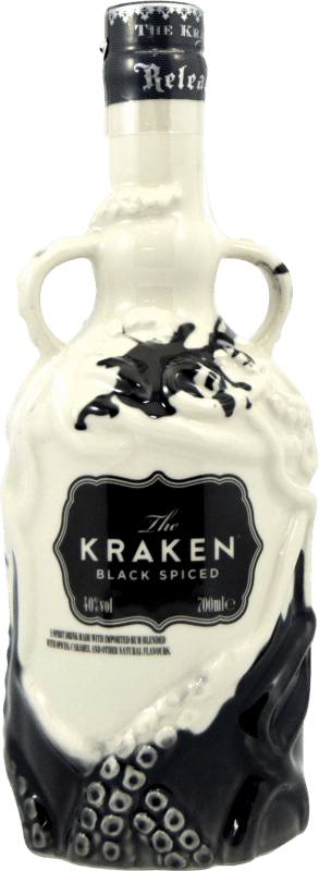 38,95 € Kostenloser Versand | Rum Kraken Black Rum Spiced Ceramic Edition Vereinigte Staaten Flasche 70 cl