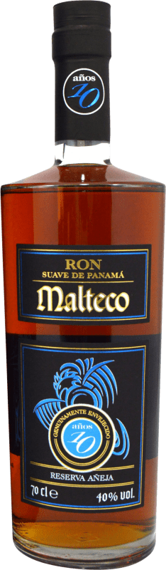 36,95 € Free Shipping | Rum Licorera Quezalteca Malteco Añejo — Aged, Reserve — Aged Panama 10 Years 70 cl