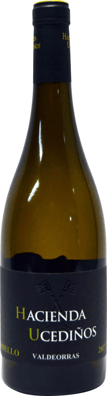 9,95 € Spedizione Gratuita | Vino bianco Eladiontalla Paradelo Hacienda Ucediños D.O. Valdeorras Galizia Spagna Godello Bottiglia 75 cl